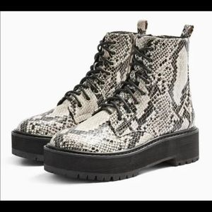 Top shop snakeskin boots